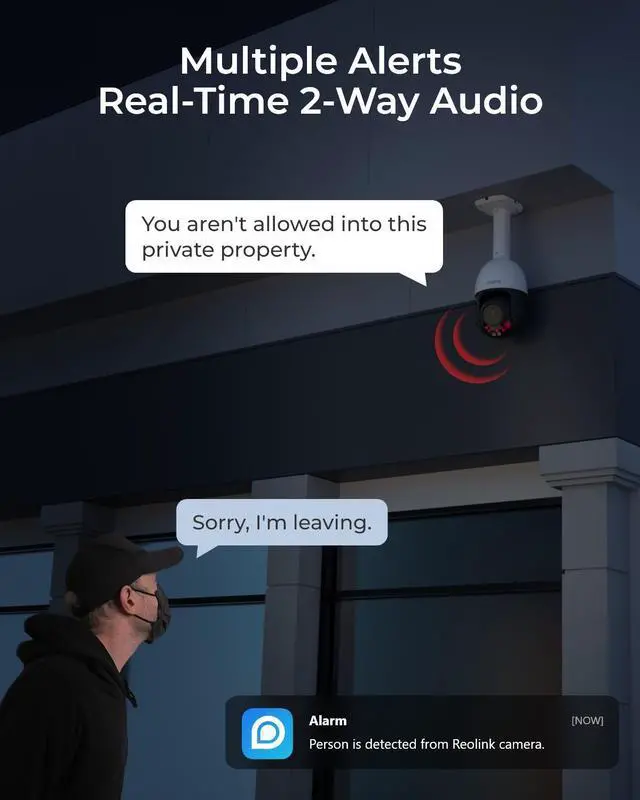 Alt view image 6 of 7 - Reolink Smart 4K PTZ PoE Security Camera with 16X 3D Optical Zoom Auto Tracking Spotlights Color Night Vision Support Person/Vehicle/Animal Detection Two-Way Audio 24/7 Recording