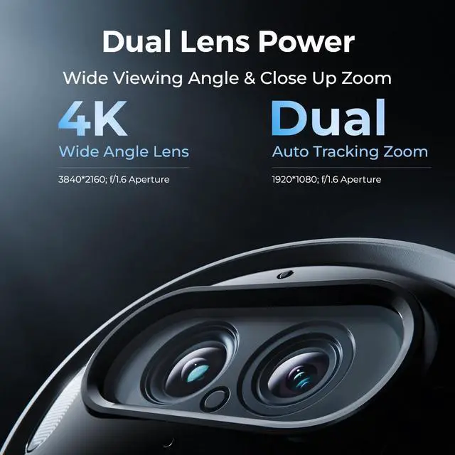 Alt view image 6 of 7 - Reolink Argus Track 4K PTZ Battery WiFi Wireless Camera with Auto Zoom Tracking Pan, Tilt & 6X Hybrid Zoom, Two Way Audio, Color Night Vision, 8MP HD Dual Lens with Solar Panel Security Camera