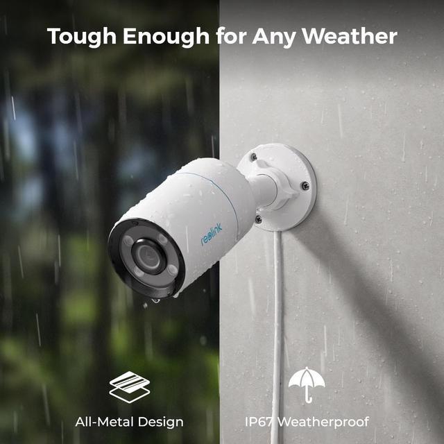 Alt view image 6 of 7 - Reolink CX810 4K PoE Camera ColorX 4K HD Spotlight Full Color Night Vision F1 Super Aperture 1/1.8" sensor with 2-Way Audio, Person/Vehicle/Animal Detection IP67 Weatherproof IP Security Camera