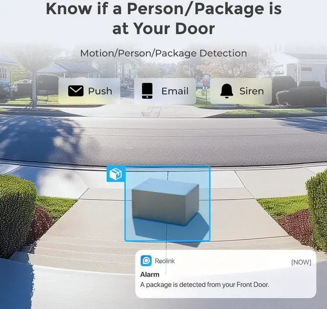 Alt view image 4 of 7 - Reolink 5MP Video Doorbell WiFi with Chime Smart 2K+ Package Person Detection 2.4/5GHz Dual Band Wi-Fi Doorbell Camera Works with Reolink NVRs 24/7 Recording