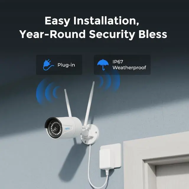 Alt view image 2 of 7 - Reolink RLK12-500WB4 5MP WiFi Surveillance Cameras System with 24/7 Recording, 4Pcs 2K+ Security IP Camera 12CH NVR with 1TB HDD Smart Person Vehicle Animal Detection