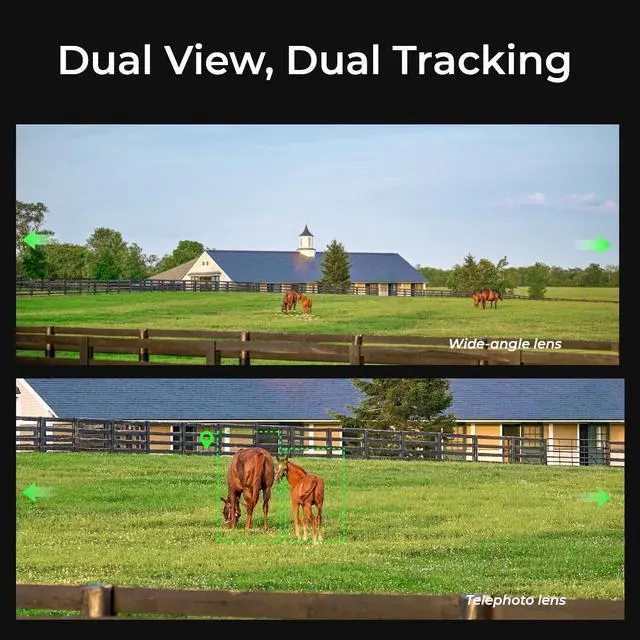 Alt view image 2 of 7 - Reolink TrackMix LTE-C 4K Dual Lens Cellular Trail Security Camera, 4G LTE, Auto Tracking No WiFi Battery Camera with 6X Hybrid Zoom, No-Glow IR, IP66 for Wildlife
