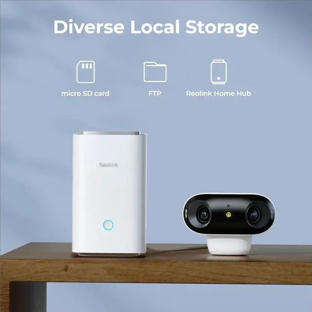 Alt view image 7 of 14 - Reolink 4K Battery Camera 180° Blindspot-free Color Vision Day and Night, 2.4GHz/5GHz,
Two-way audio
