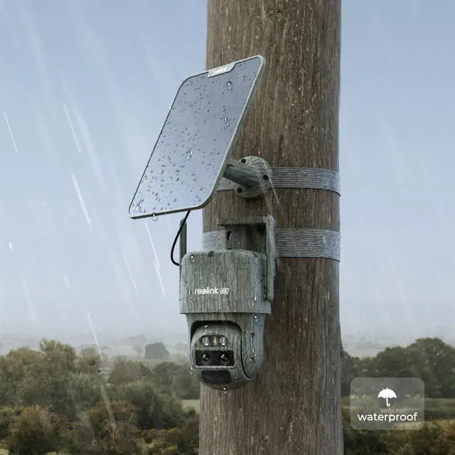 Alt view image 5 of 7 - Reolink TrackMix LTE-C 4G 4K Dual Lens Cellular Trail Security Camera, 4G LTE, Auto Tracking No WiFi Solar Powered Camera with 6X Hybrid Zoom, No-Glow IR, IP66 for Wildlife