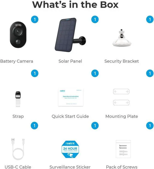 Alt view image 7 of 7 - Reolink Argus 3E WiFi Battery Security Camera with Solar Panel 2K+ Cameras for Home Security Indoor Outside, Smart Detection, Rechargeable Battery Powered, Home Hub Compatible