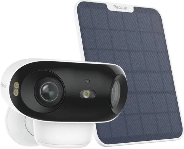 Main image of Reolink 4K Battery Camera with 6W Solar Panel 180° Blindspot-free Color Vision Day and Night