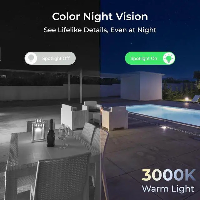 Alt view image 4 of 7 - REOLINK RLC-840A 2pcs Cameras 4K PoE IP Camera 125 Degree, Color Night Vision with 3000K Spotlight, IK10 Vandal Proof, Human/Vehicle/Animal Smart Detection, Up to 256GB microSD Card