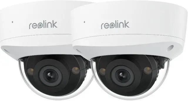 Main image of REOLINK RLC-540A 2pcs Cameras Outdoor PoE Camera, 5MP Turret Surveillance Camera, 2.8mm Lens, 130° Diagonal, IK10 Vandal Proof, Smart Detection, Color Night Vision, 2-Way Audio, IP67 Weatherproof