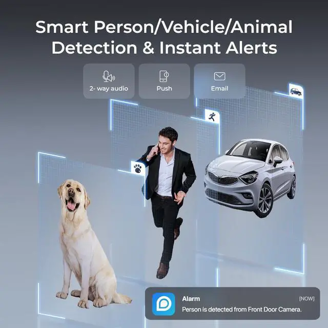 Alt view image 6 of 7 - REOLINK RLC-1240A 2pcs First 12MP Vandalproof PoE Security Camera,145° Wide Viewing Angle, Featuring Color Night Vision, Two-Way Audio, Smart Person/Vehicle/Animal Detection, IP67 Weatherproof