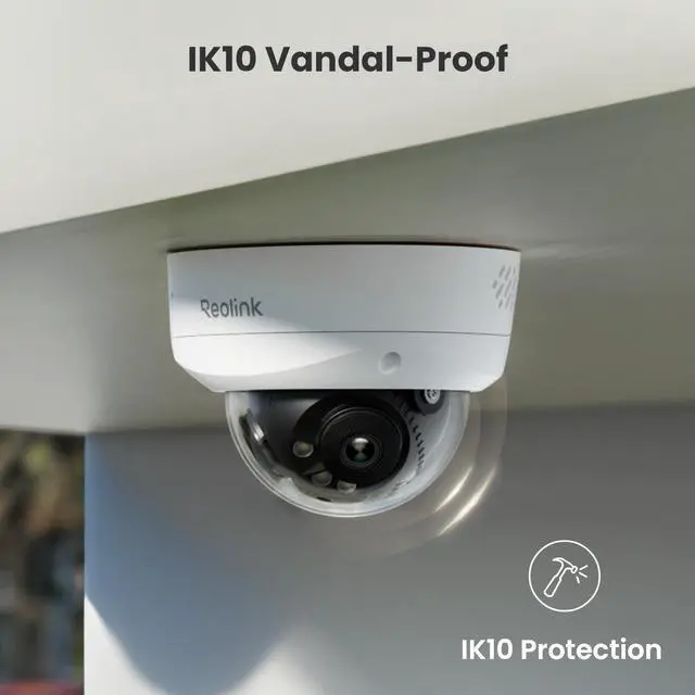Alt view image 7 of 7 - Reolink Duo 3V PoE 8K 16MP 180° Dual-Lens PoE IP Camera, IK10 Vandal-Proof, Person/Vehicle/Animal Detection, Spotlight Color Night Vision, IP67 Weatherproof 4 Cameras