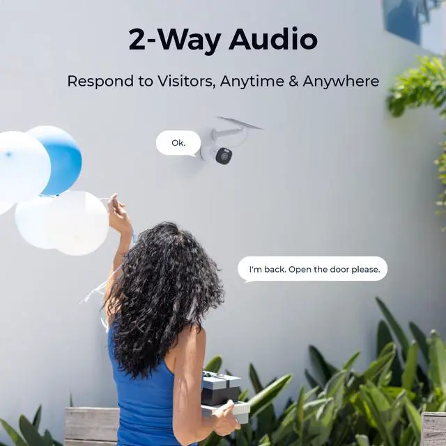 Alt view image 7 of 7 - Reolink Argus Eco Ultra with 6W Solar Panel 2 Smart 4K Standalone Battery Camera with 5/2.4GHz WiFi, Color Night Vision