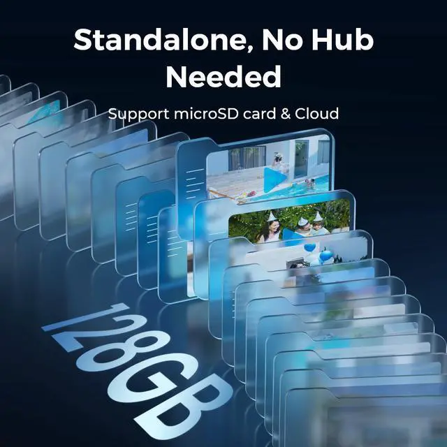 Alt view image 4 of 7 - Reolink Argus Eco Ultra with 6W Solar Panel 2 Smart 4K Standalone Battery Camera with 5/2.4GHz WiFi, Color Night Vision