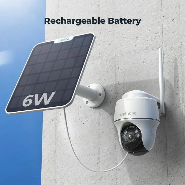 Alt view image 7 of 7 - Reolink Argus PT Ultra 4K 8MP Wireless PT Standalone Solar/Battery Camera with Spotlights, Dual-Band WiFi, Person/Vehicle Detection