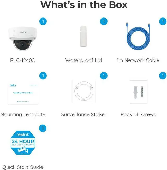 Alt view image 7 of 7 - REOLINK RLC-1240A First 12MP Vandalproof PoE Security Camera,145° Wide Viewing Angle, Featuring Color Night Vision, Two-Way Audio, Smart Person/Vehicle/Animal Detection, IP67 Weatherproof