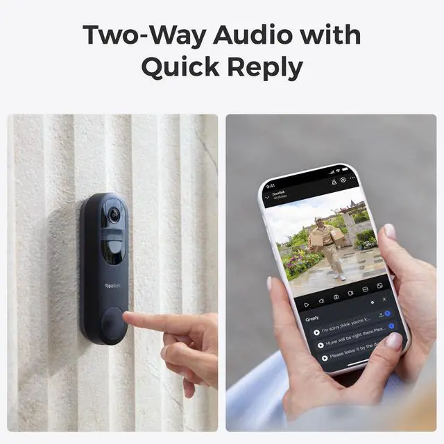 Alt view image 4 of 7 - Reolink Home Hub with Video Doorbell Battery - Home Security System with 2K Wi-Fi Battery Doorbell, Person/Vehicle/Package Detection, Expandable System Up to 8 Reolink Cameras, No Chime