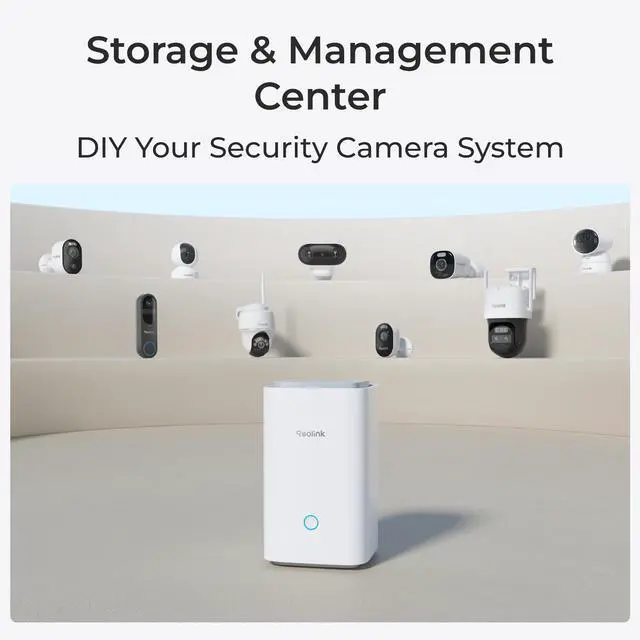 Alt view image 7 of 7 - Reolink Home Hub with Video Doorbell Battery - Home Security System with 2K Wi-Fi Battery Doorbell, Person/Vehicle/Package Detection, Expandable System Up to 8 Reolink Cameras, No Chime