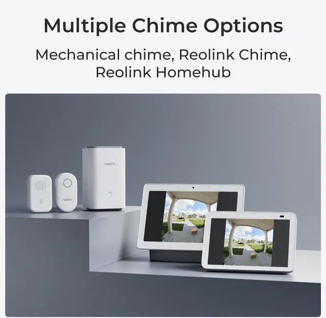 Alt view image 7 of 7 - Reolink Video Doorbell Battery - 2K Dual-Band Wi-Fi Battery Doorbell with 1:1 Head-to-Toe View, Person/Vehicle/Package Detection, IP65 Weatherproof White