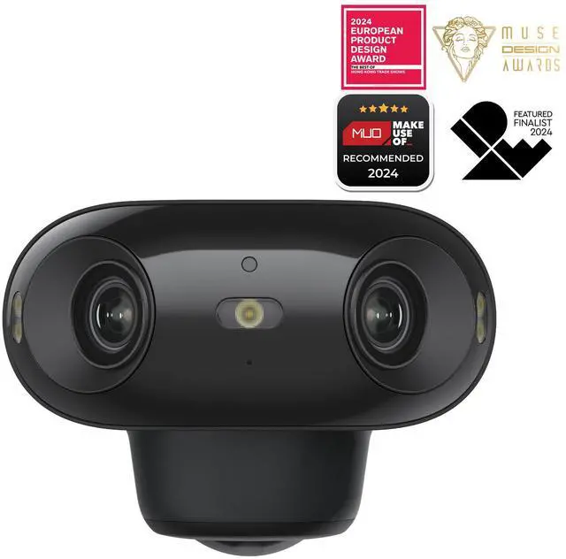 Main image of Reolink Argus 4 Pro 4K Solar Security Camera, ColorX Night Vision, 180° Blindspot-Free View, Wireless Outdoor Camera with Dual-Band Wi-Fi 6, Smart AI Detection, Home Hub Compatible Black