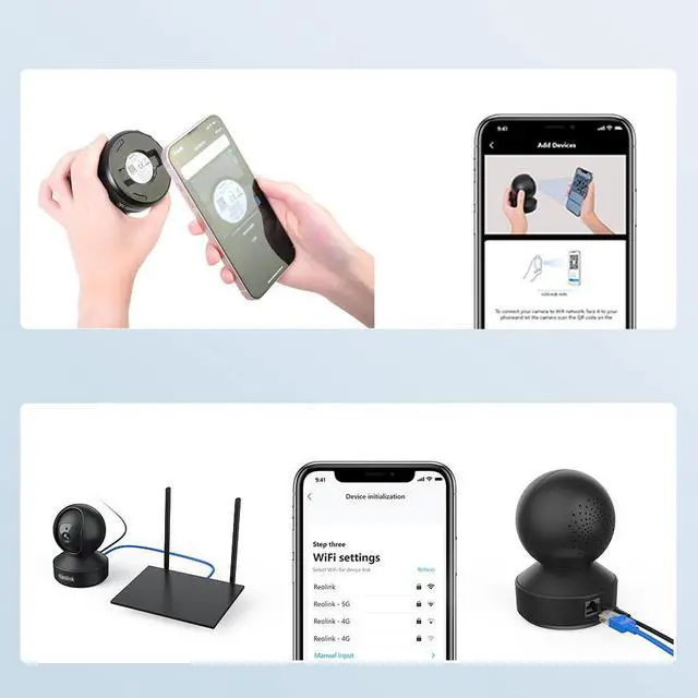 Alt view image 7 of 7 - Reolink E1 Pro 4MP HD  Auto-Tracking Indoor Security Camera, Plug-in 2.4/5 GHz WiFi, Two-way Audio Smart Person/Pet Detect Multiple Storage Options Ideal for Baby Monitor/Pet Camera/Elderly