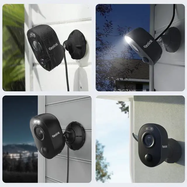 Alt view image 6 of 7 - Outdoor Security Camera with Spotlight, Reolink Lumus 1080P HD Plug-in WiFi Camera for Home Security System, PIR Motion Detection, Two-Way Talk and Siren Alarm, Waterproof, Micro SD Card Slot Storage