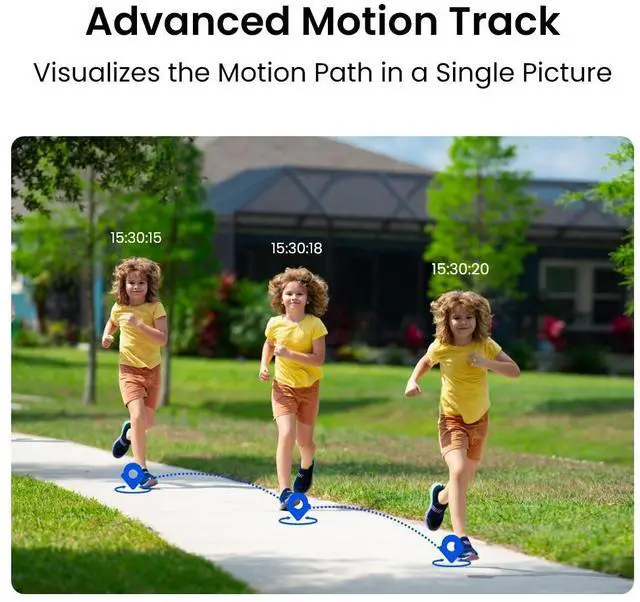 Alt view image 3 of 7 - Reolink 16MP Wi-Fi 6 Outdoor Security Camera, 180° View, Motion Track, Color Night Vision, IP67 Weatherproof Rating, Duo 3 WiFi