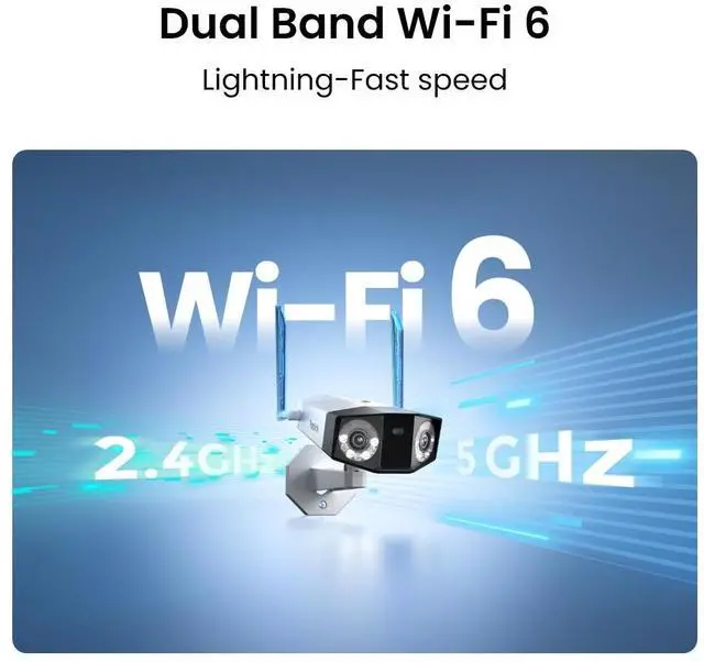 Alt view image 4 of 7 - Reolink 16MP Wi-Fi 6 Outdoor Security Camera, 180° View, Motion Track, Color Night Vision, IP67 Weatherproof Rating, Duo 3 WiFi