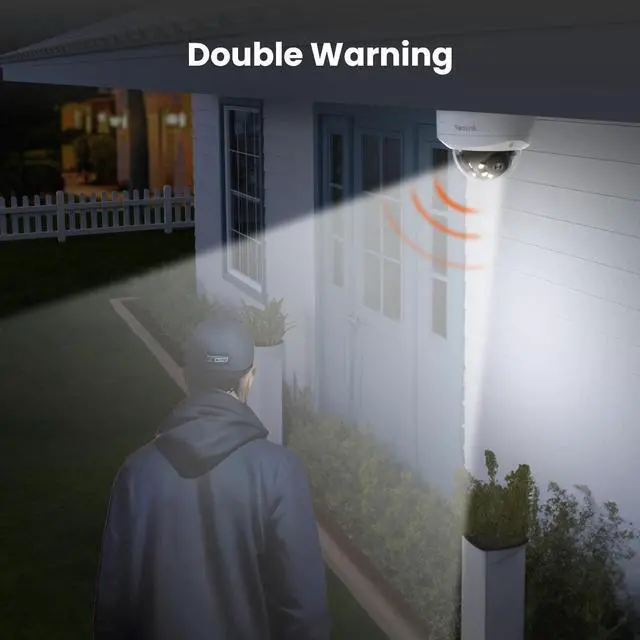 Alt view image 6 of 7 - Reolink Duo 2V PoE 4K 8MP 180° Dual-Lens PoE IP Camera, IK10 Vandal-Proof, Person/Vehicle/Animal Detection, Spotlight Color Night Vision, 2 Way Talk, IP67 Weatherproof