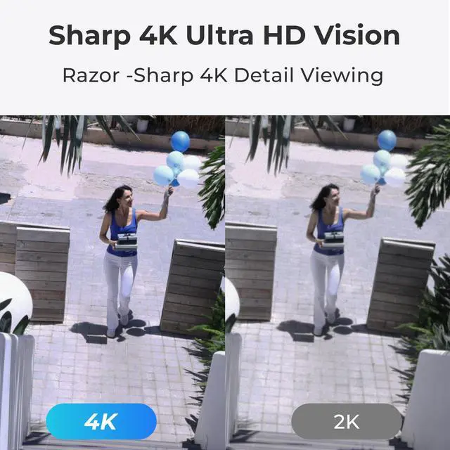 Alt view image 2 of 7 - Reolink 4K Outdoor Security Camera, Smart Human/Vehicle Detection Audio Bullet Work with Google Assistant PoE IP Camera, 256GB Micro SD (not Included) Storage for 24/7 Recording, RLC-810A