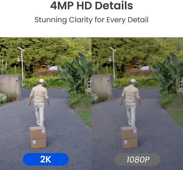 Alt view image 3 of 7 - Reolink 2K 2-Pack Reolink Altas Wireless Battery Outdoor Security Camera, ColorX Night Vision, Wi-Fi 6, 10s Pre-recording, Bullet Camera with 540 days of Battery Life