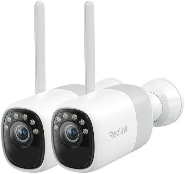 Main image of Reolink 2K 2-Pack Reolink Altas Wireless Battery Outdoor Security Camera, ColorX Night Vision, Wi-Fi 6, 10s Pre-recording, Bullet Camera with 540 days of Battery Life
