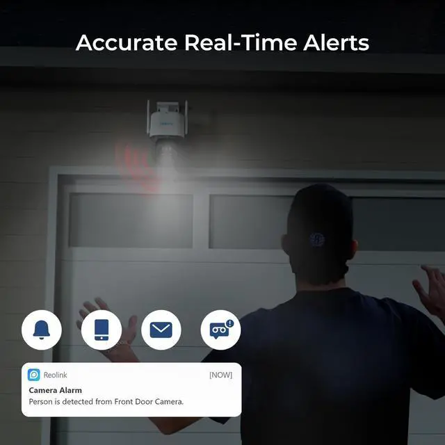 Alt view image 3 of 7 - Reolink Battery Outdoor Security Camera, 2K 4MP, Pan&Tilt, Auto-Zoom Track, Dual Views, TrackMix LTE+Solar Panel 2