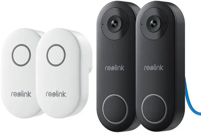 Main image of Reolink 5MP PoE Camera Video Doorbell with Chime, 180° Wide View, 2-Way Audio, Easy Installation, Person Detection Video Doorbell PoE 2-Pack