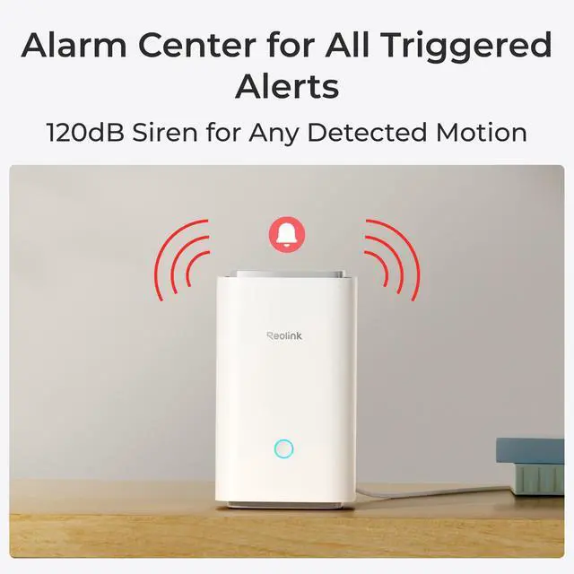 Alt view image 6 of 7 - Reolink Home Hub with Lumus 2K Smart Wi-Fi Outdoor Security System, Color Night Vision, 2.4/5GHz Dual-Band WiFi Plug in Camera, Smart Person/Vehicle/Animal Detection, Two-Way Talk, Local Storage