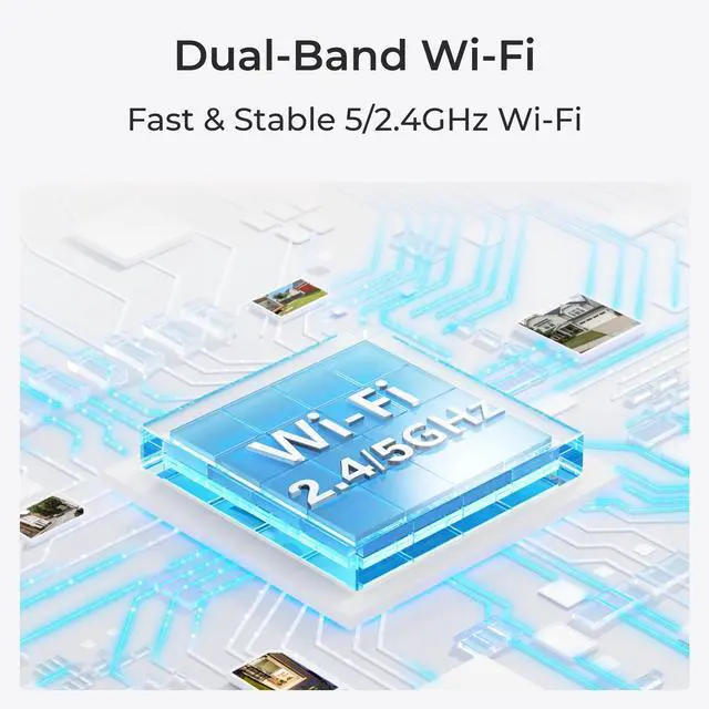 Alt view image 5 of 8 - Reolink 5MP HD Smart Human/Vehicle Detection 2.4G/5Ghz WiFi Camera, work with Google Assistant, Time-Lapse, 256GB Micro SD Storage (not Included) for 24/7 Recording, RLC-510WA