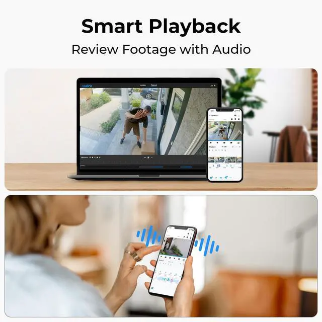 Alt view image 7 of 8 - Reolink 5MP HD Smart Human/Vehicle Detection 2.4G/5Ghz WiFi Camera, work with Google Assistant, Time-Lapse, 256GB Micro SD Storage (not Included) for 24/7 Recording, RLC-510WA