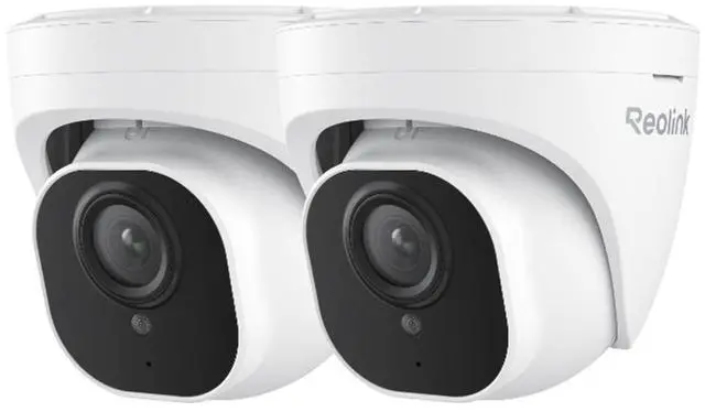 Main image of 2pcs Reolink 5MP Outdoor Security Camera, Smart Human/Vehicle Detection PoE IP Camera, work with Google Assistant, Time-Lapse, 256GB Micro SD Storage for 24/7 Recording (not Included), RLC-520A