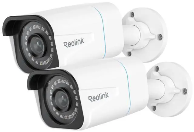 Main image of Reolink RLC-810A-2Pack,4K Outdoor Security Camera, Smart Human/Vehicle Detect Audio Bullet Work with Google Assistant PoE IP Camera 256GB Micro SD (not Included) Storage for 24/7 Recording