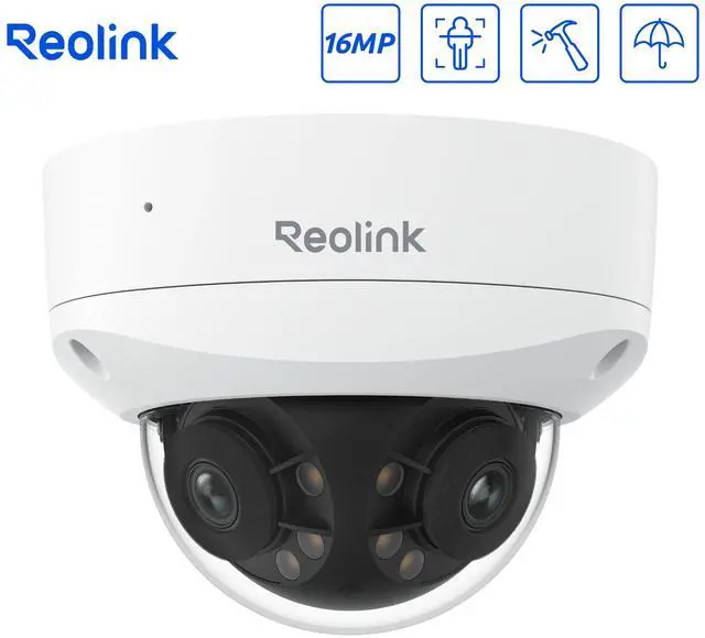 Main image of Reolink Duo 3V PoE 8K 16MP 180° Dual-Lens PoE IP Camera, IK10 Vandal-Proof, Person/Vehicle/Animal Detection, Spotlight Color Night Vision, IP67 Weatherproof