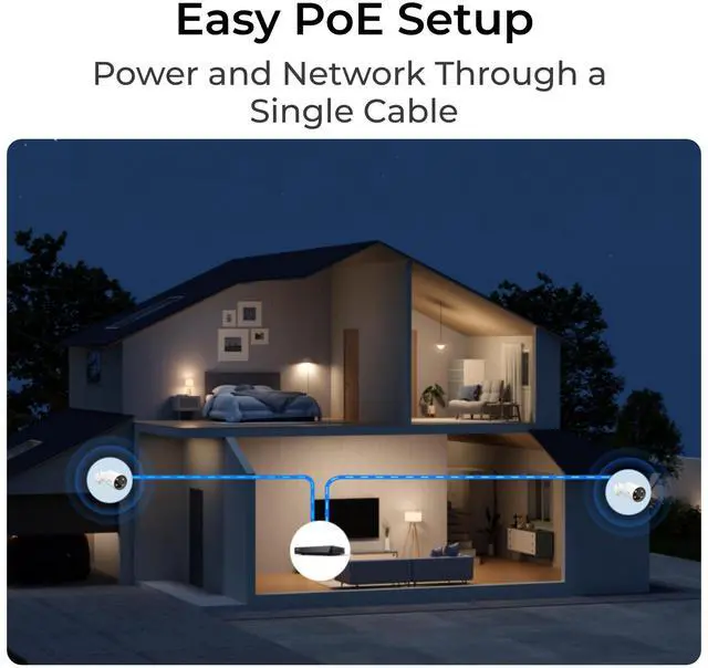 Alt view image 7 of 7 - Reolink CX810 ColorX 4K 8MP PoE IP Camera 4K Ultra HDR Spotlight True Full-Color Night Vision F1.0 Super Aperture with Person/Vehicle/Animal Detection 2-Way Audio