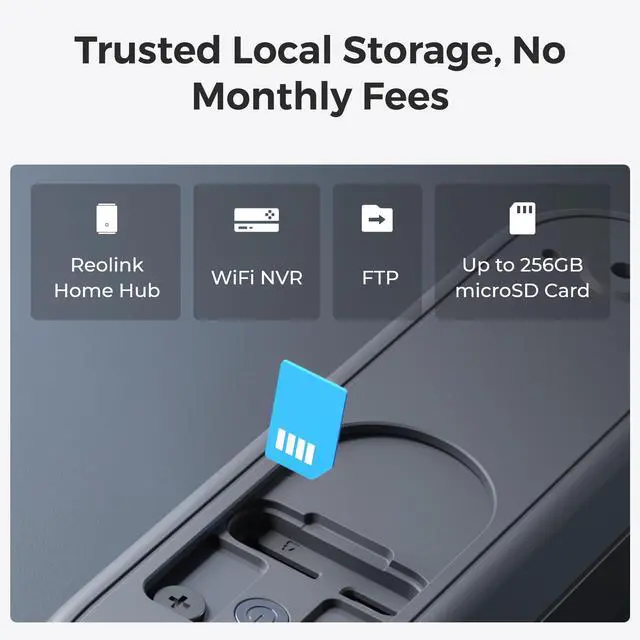 Alt view image 3 of 7 - Reolink Video Doorbell Battery with Chime - 2K Dual-Band Wi-Fi Battery Doorbell with 1:1 Head-to-Toe View, Person/Vehicle/Package Detection, IP65 Weatherproof White