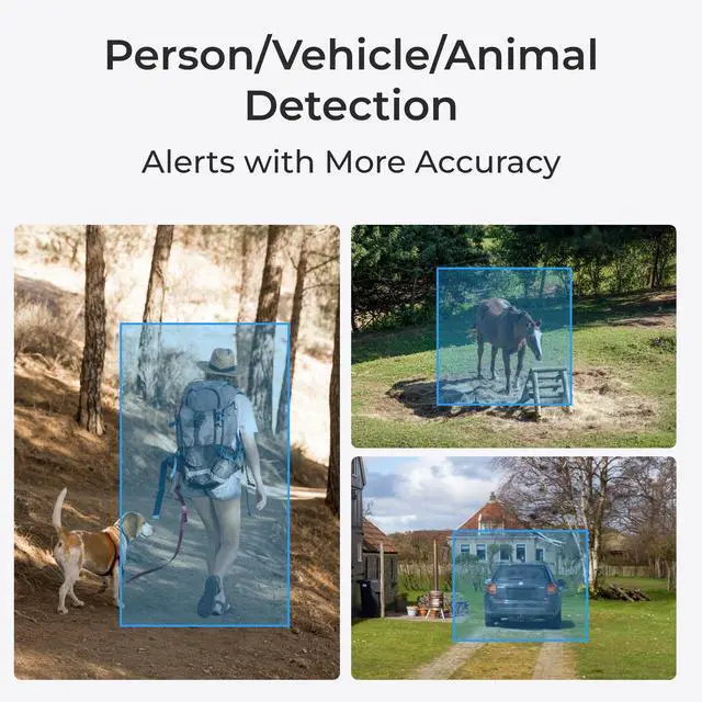 Alt view image 6 of 7 - Reolink 360° 4K UHD 8MP PoE Security Camera with 16X Optical Zoom Auto Tracking Color Night Vision Two-way Audio 24/7 Recording IP66 Weatherproof Person/Vehicle/Animal Detection PTZ Camera