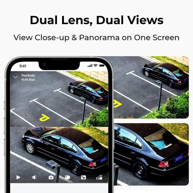 Alt view image 4 of 7 - Reolink Trackmix Series 4K 8MP Dual-Lens PTZ Camera with Motion Tracking, Wide-Angle & Telephoto Lenses