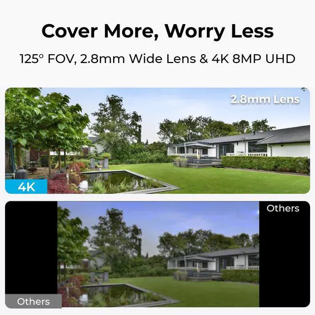 Alt view image 2 of 7 - REOLINK RLC-840A 2pcs Cameras 4K PoE IP Camera 125 Degree, Color Night Vision with 3000K Spotlight, IK10 Vandal Proof, Human/Vehicle/Animal Smart Detection, Up to 256GB microSD Card