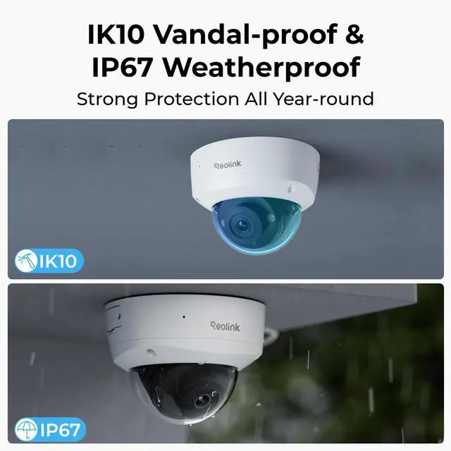 Alt view image 4 of 7 - REOLINK RLC-840A 2pcs Cameras 4K PoE IP Camera 125 Degree, Color Night Vision with 3000K Spotlight, IK10 Vandal Proof, Human/Vehicle/Animal Smart Detection, Up to 256GB microSD Card