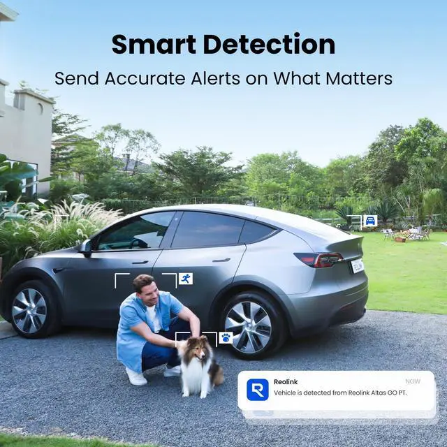 Alt view image 5 of 7 - REOLINK Altas Go PT + Solar Panel 3, 4G LTE Solar Cellular Security Camera Wireless Outdoor, 360° 24/7 Recording, 10s Pre-Record, 2K ColorX Night Vision, Smart Detection, Large Battery and 12W SP