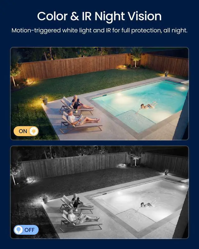 Alt view image 4 of 7 - Reolink OMVI 3i PoE 10MP 4K 360° All-in-one Triple-Lens 180° Panoramic Pan-Tilt Security Camera, SyncTrack with Auto Framing & Auto Tracking Local AI Video Search