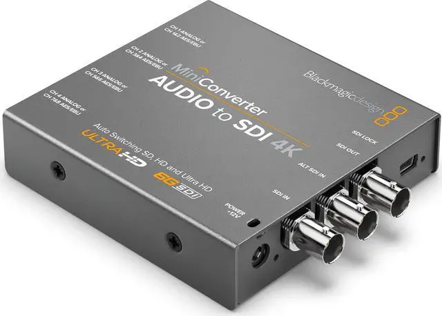 Alt view image 5 of 7 - blackmagic design mini converter audio to sdi 4k bmdconvmcauds4k