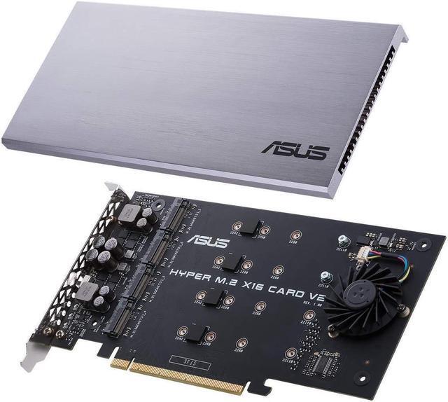 Alt view image 20 of 20 - ASUS Hyper M.2 x16 PCIe 3.0 x4 Expansion Card V2 supports 4 NVMe M.2 (2242/2260/2280/22110) up to 128 Gbps for Intel VROC and AMD Ryzen Threadripper NVMe RAID