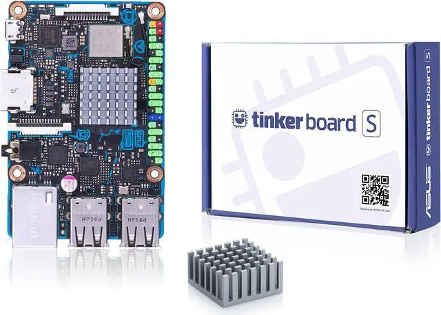 Alt view image 20 of 20 - ASUS Tinker Board S Quad-Core 1.8GHz SoC 2GB RAM 16GB eMMC Storage GB LAN Wi-Fi & GPIO Connectivity Motherboard