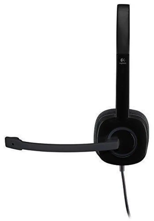 Alt view image 3 of 7 - Logitech 3.5 mm Analog Stereo Headset H151 with Boom Microphone - Black